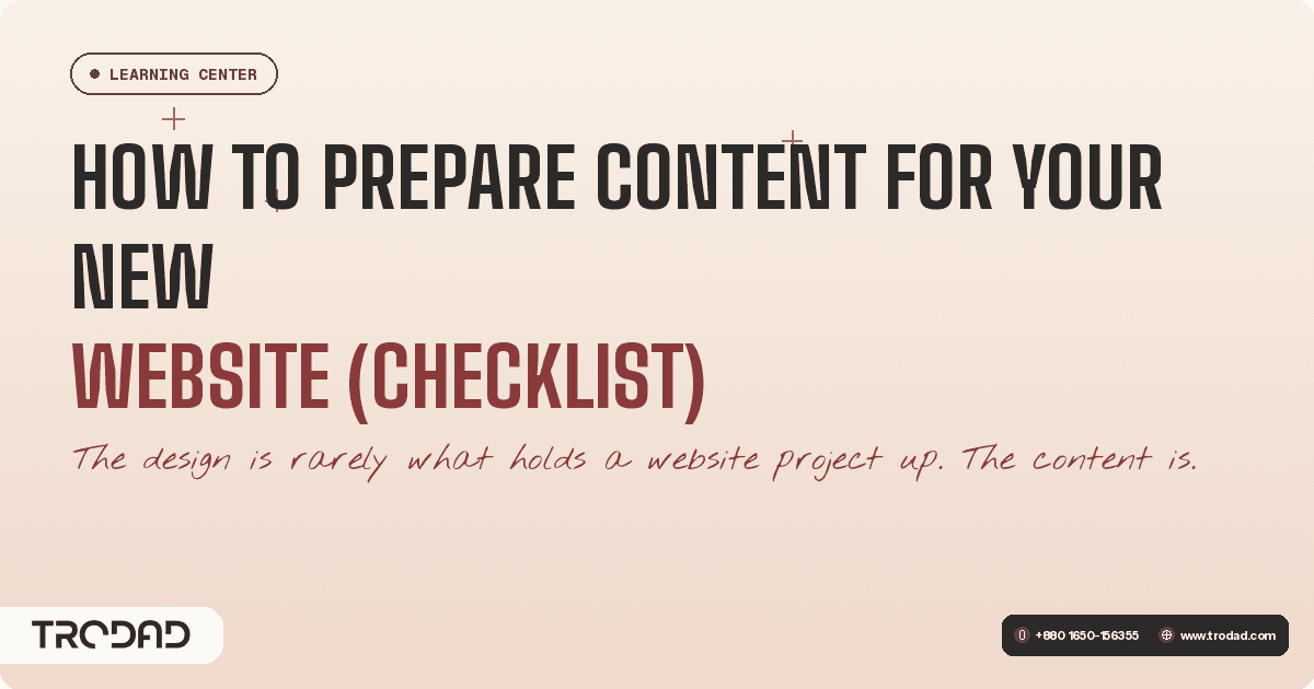 How to Prepare Content for Your New Website (Checklist)